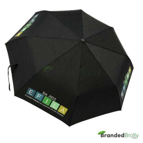 Black Custom Telescopic Umbrella